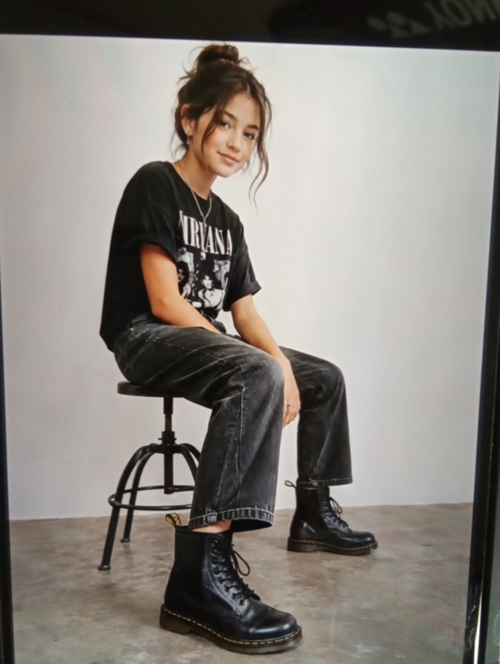 Dr. Martens 1460 Lace Up Girl Boots Ankle Youth 3 Combat Edgy Grunge